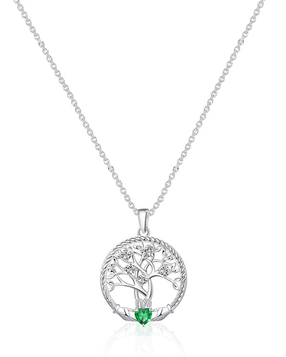 Personalised Birthstone Tree of Life Necklace