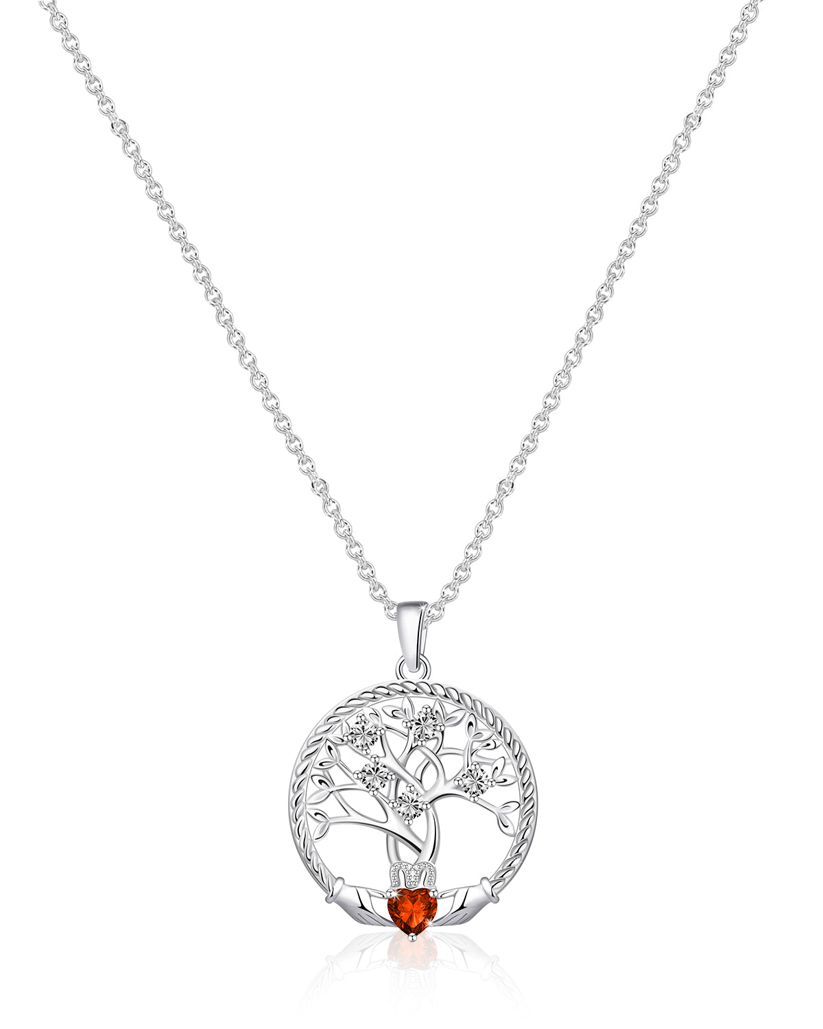 Personalised Birthstone Tree of Life Necklace