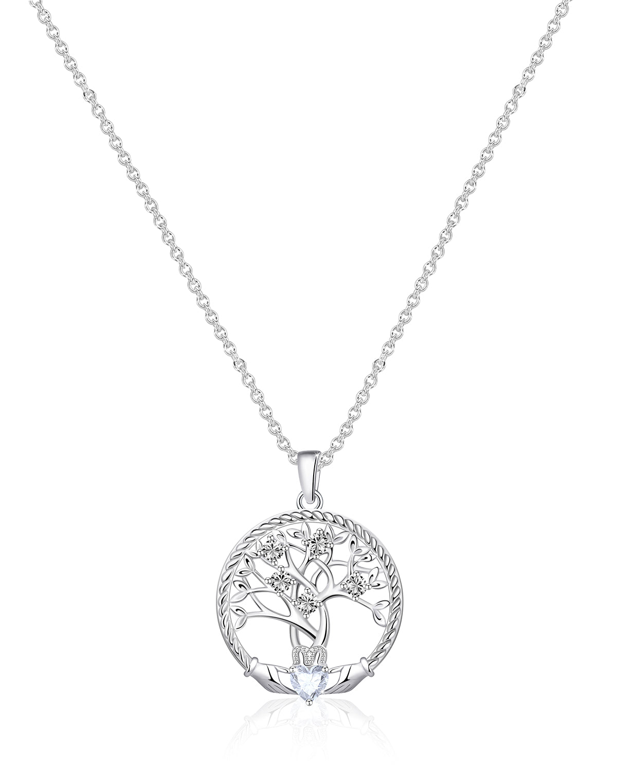 Personalised Birthstone Tree of Life Necklace