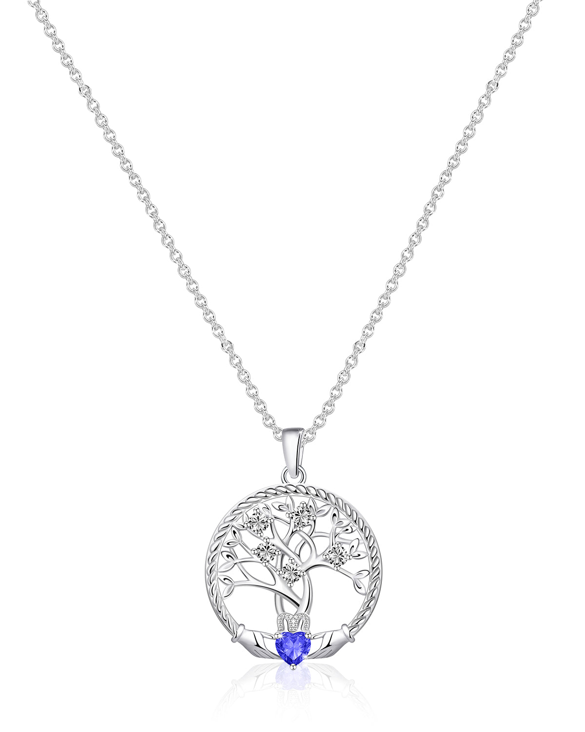 Personalised Birthstone Tree of Life Necklace