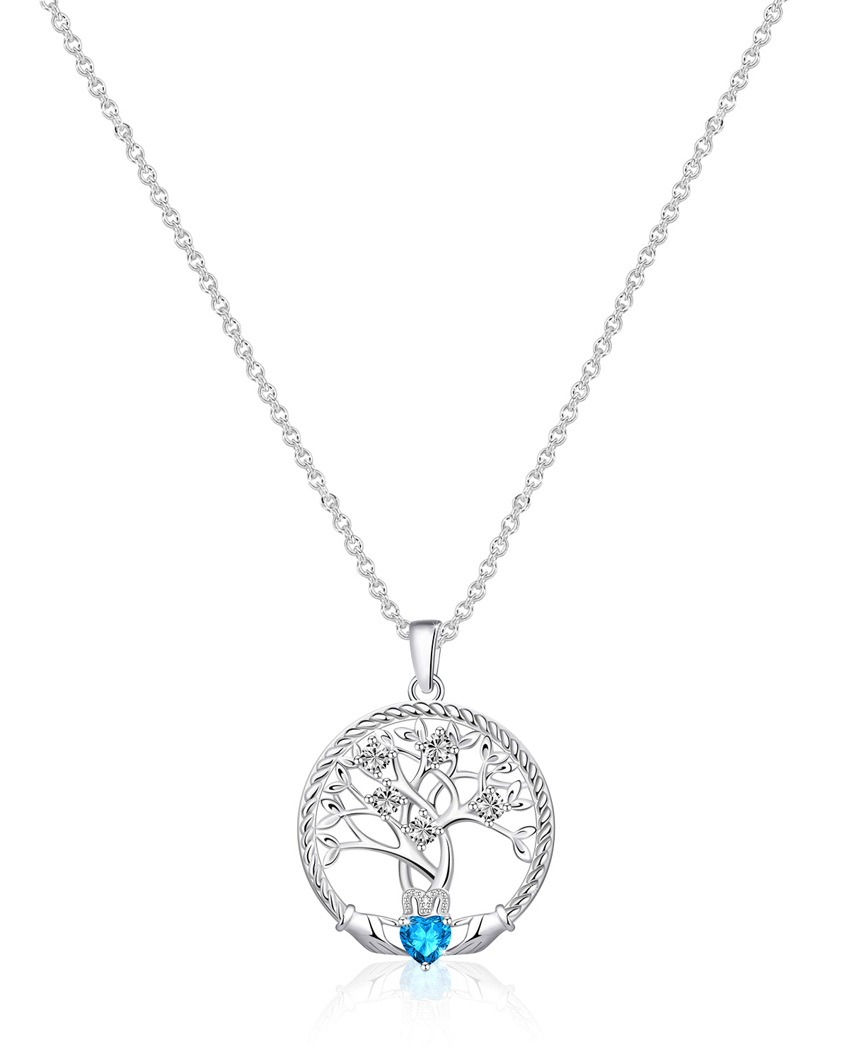 Personalised Birthstone Tree of Life Necklace