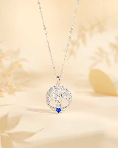 Personalised Birthstone Tree of Life Necklace