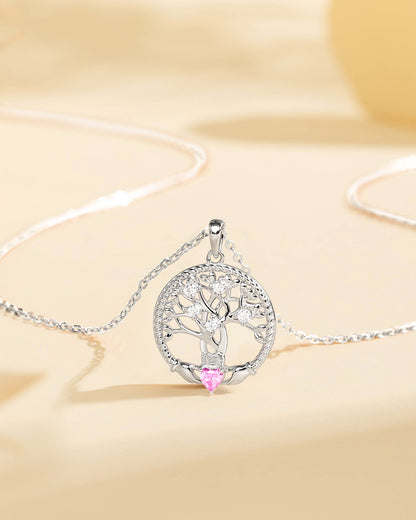 Personalised Birthstone Tree of Life Necklace